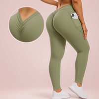V Back Scrunch Butt Leggings