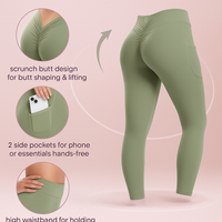 V Back Scrunch Butt Leggings