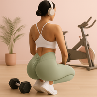 V Back Scrunch Butt Leggings
