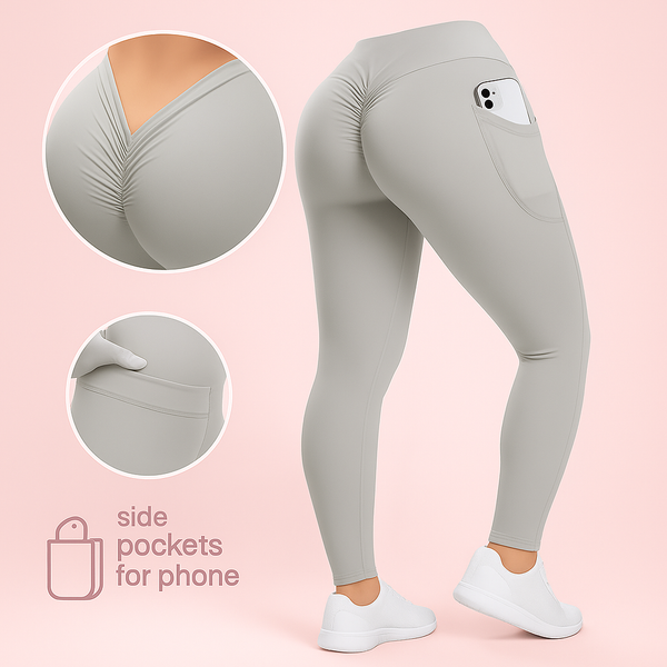 V Back Scrunch Butt Leggings