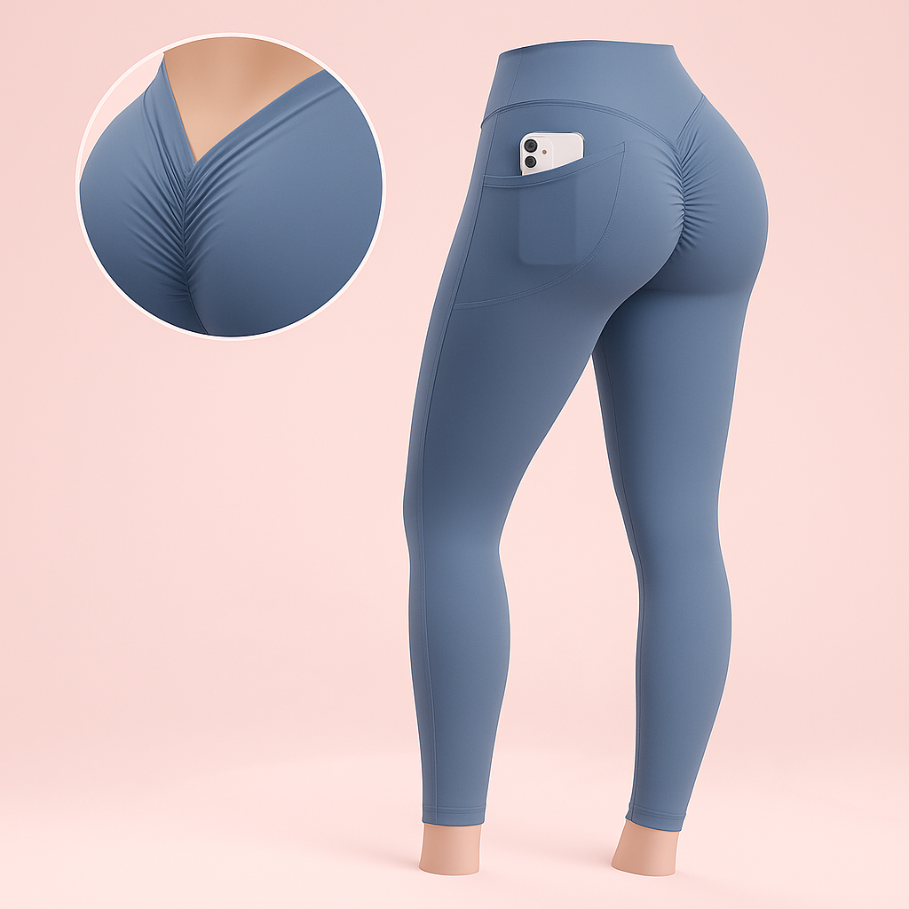 V Back Scrunch Butt Leggings
